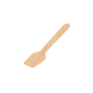 Wooden ice cream spoon
